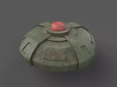 Landmine Low-poly 3D model