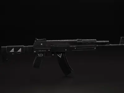 ak12Rifle ak - rifle Low-poly 3D model
