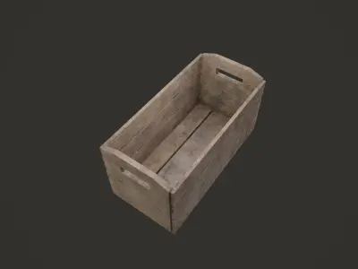 Wooden Crates Free low-poly 3D model