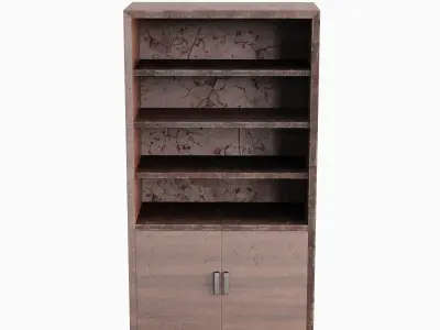 Old Shelf 03 Low-poly 3D model