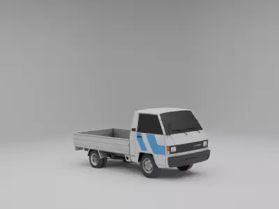 Hyundai Porter Low-poly 3D model