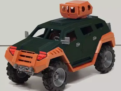 Armored swat combat vehicle  Free 3D print model