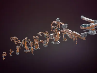 Industrial Robotic Pack Kit  3D model