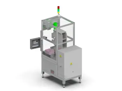 3D CAD drawings of bearing press machine designed 3D model