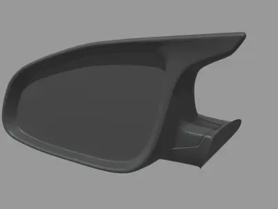 Car Mirror 029 Low-poly 3D model