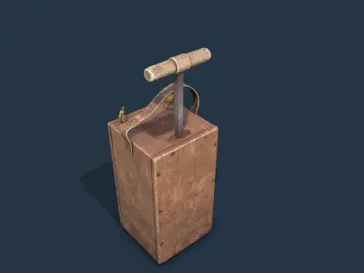 Dynamite Blaster Low-poly 3D model