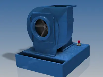 Industrial fan model kit  3D print model