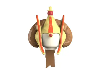 Custom3Dprint Minifigure Accessory - Minifigure Hair S3 - 011 3D print model