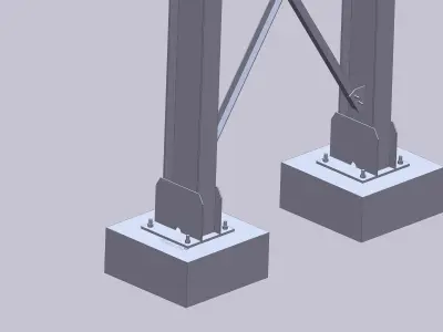 Pipe support  Free 3D model