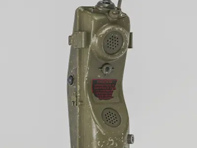 RT-196 PRC-6 Radio Low-poly 3D model