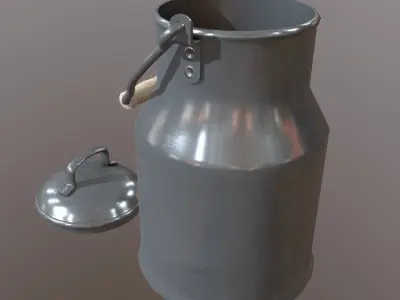 Milk Churn - Can Low-poly 3D model