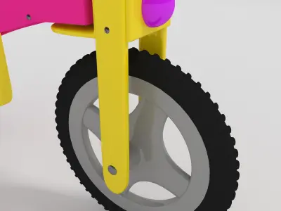 Kids Bicycle Free low-poly 3D model