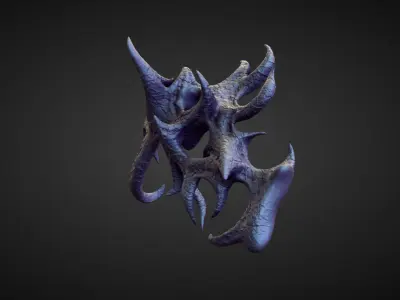 WING34 high poly sculpt 3D model