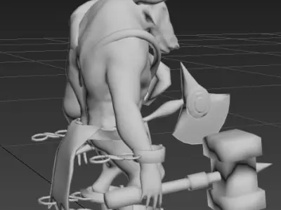 Minotaur bull 3D print model