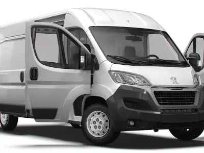 Peugeot Boxer Van L3H2 HQ Interior 2023 3D model