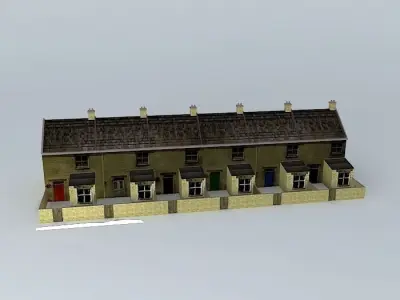 Eco Rail Cottages Dummy! Old Steam Days Free 3D model