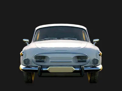 1969 Tatra 3D Model Quality Realistic Rendered With Textured Low-poly 3D model