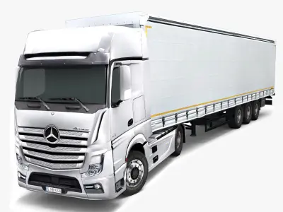 Trucks And Trailers 3D Model Pack by seki