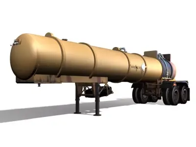 Old Pump Trailer 3D model