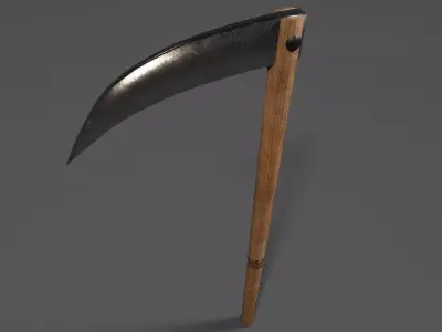 Death Scythe Low-poly 3D model