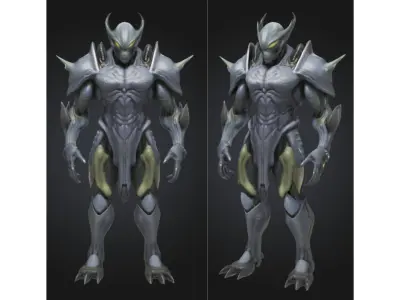 Alien Creature Sci Fi Futuristic Low-poly 3D model