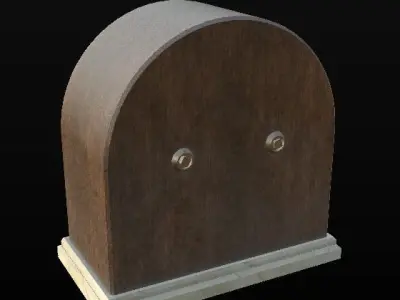 Antique Clock Low-poly 3D model