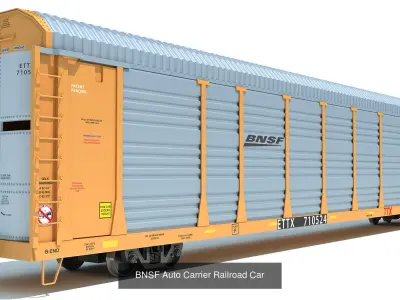 BNSF Freight Train 3D Model Pack