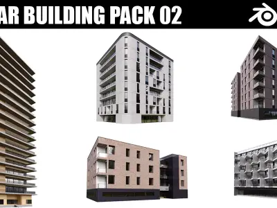 Modular Building Pack 2 Free 3D model