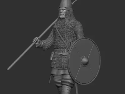 battle warrior 1 3D print model