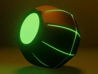 Pumpkin Bomb    Green Goblins Grenade 3D model