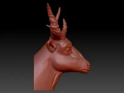 Goat Head 3D print model