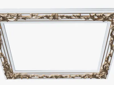 Frames for pictures classical and baroque style 3d model 3D model
