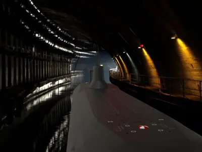 Red October Submarine Free 3D model