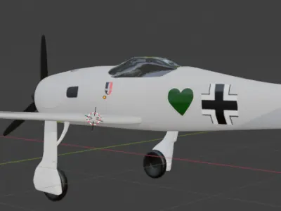 FW 190 Free low-poly 3D model