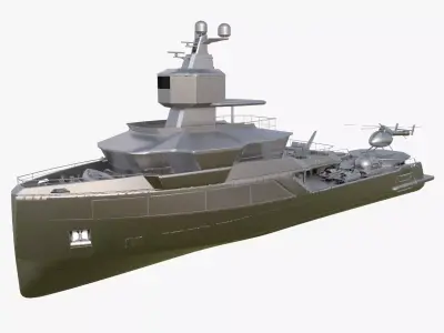 Sea Ship Nautilus 45 3D Model 3D model