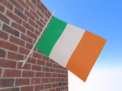 Flag of Ireland 3D model