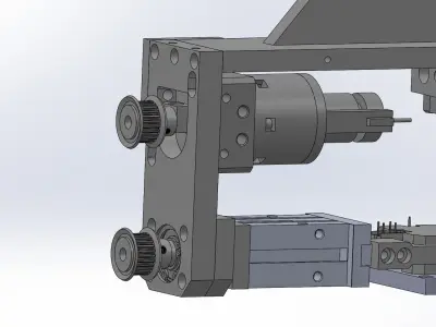 Feeding conveying and rotating module mechanism 3D model