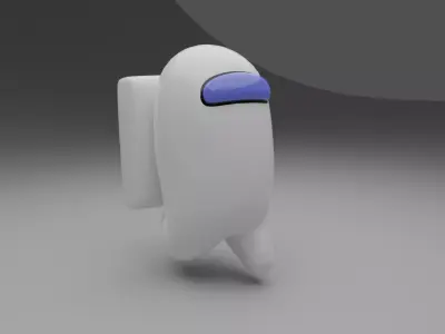 Among Us  - Character Rigged Low-poly 3D model
