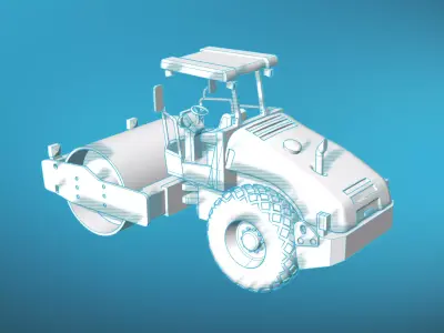 road roller REDLINE DRS120 3D print model