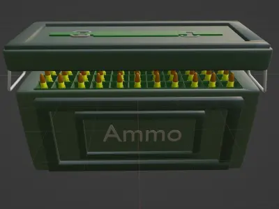 Military ammo box 3D model