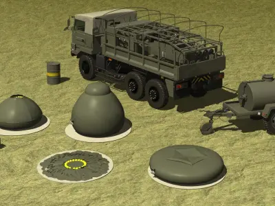 JGSDF Water purification set2 3D model