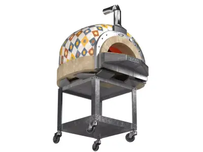 Pizza oven Low-poly 3D model