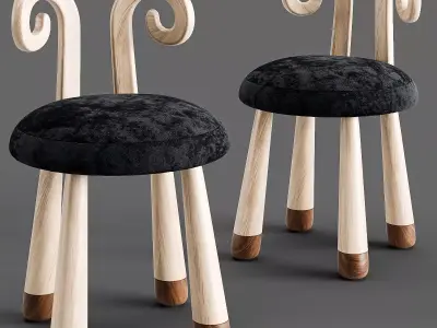 chair children new 3D model