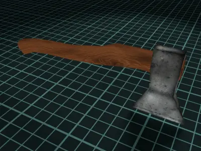 Low-poly Axe Free low-poly 3D model