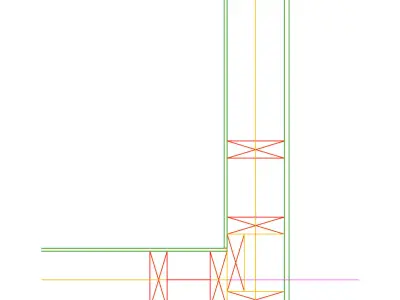 Framing-construction details  -  Detalii constructive panouri... Free 3D model