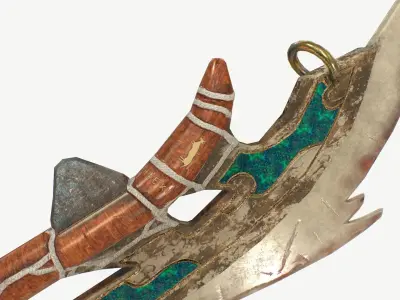 Bone Axe Low-poly 3D model