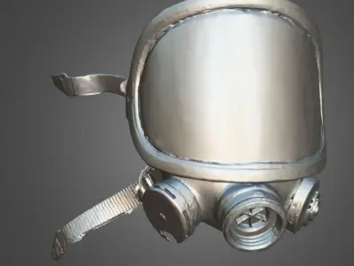 Gaz Mask  Low-poly 3D model