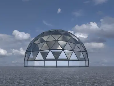Dome Building 3D model purchase