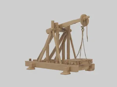 Catapult Model 1 Low-poly 3D model