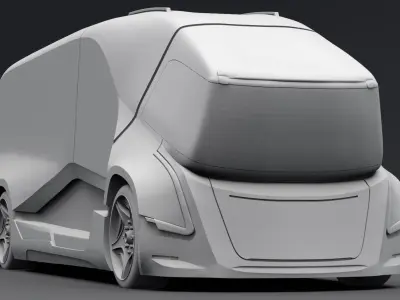 Concept electric truck scale model  3D print model